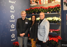 Marc van Heijningen, Sirekit Mol en Gerard Kuijpers zette de Poinsettia Beekenkamp Superstar in de spotlight deze beurs. Uit deze serie was de Blissful de LTO winnaar van 2018/2019.